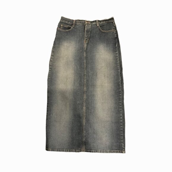 Vintage 90s R4R Jeans Maxi Denim Skirt - Picture 1 of 7